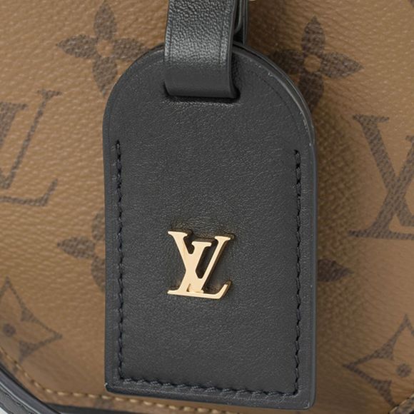 Louis Vuitton Reverse Monogram Boite Chapeau Souple Canvas Shoulder Bag Brown - Picture 6 of 8